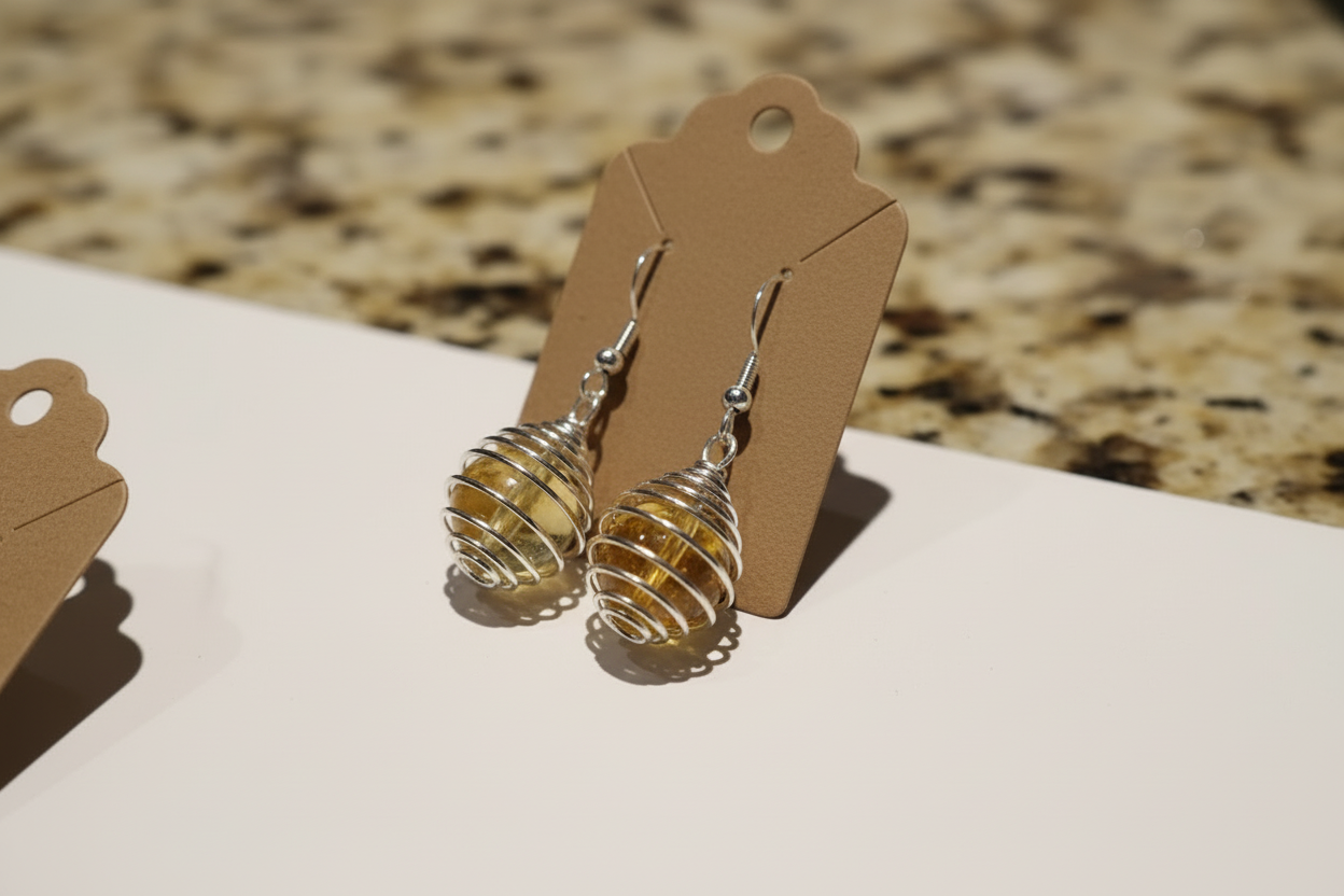 Energy stone earrings