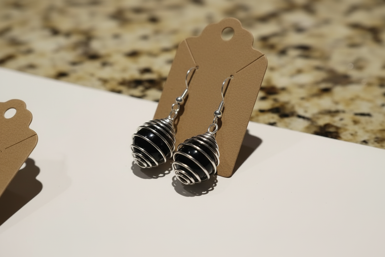 Energy stone earrings