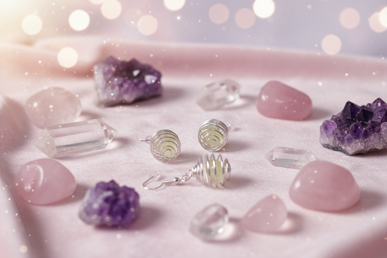 Energy stone earrings