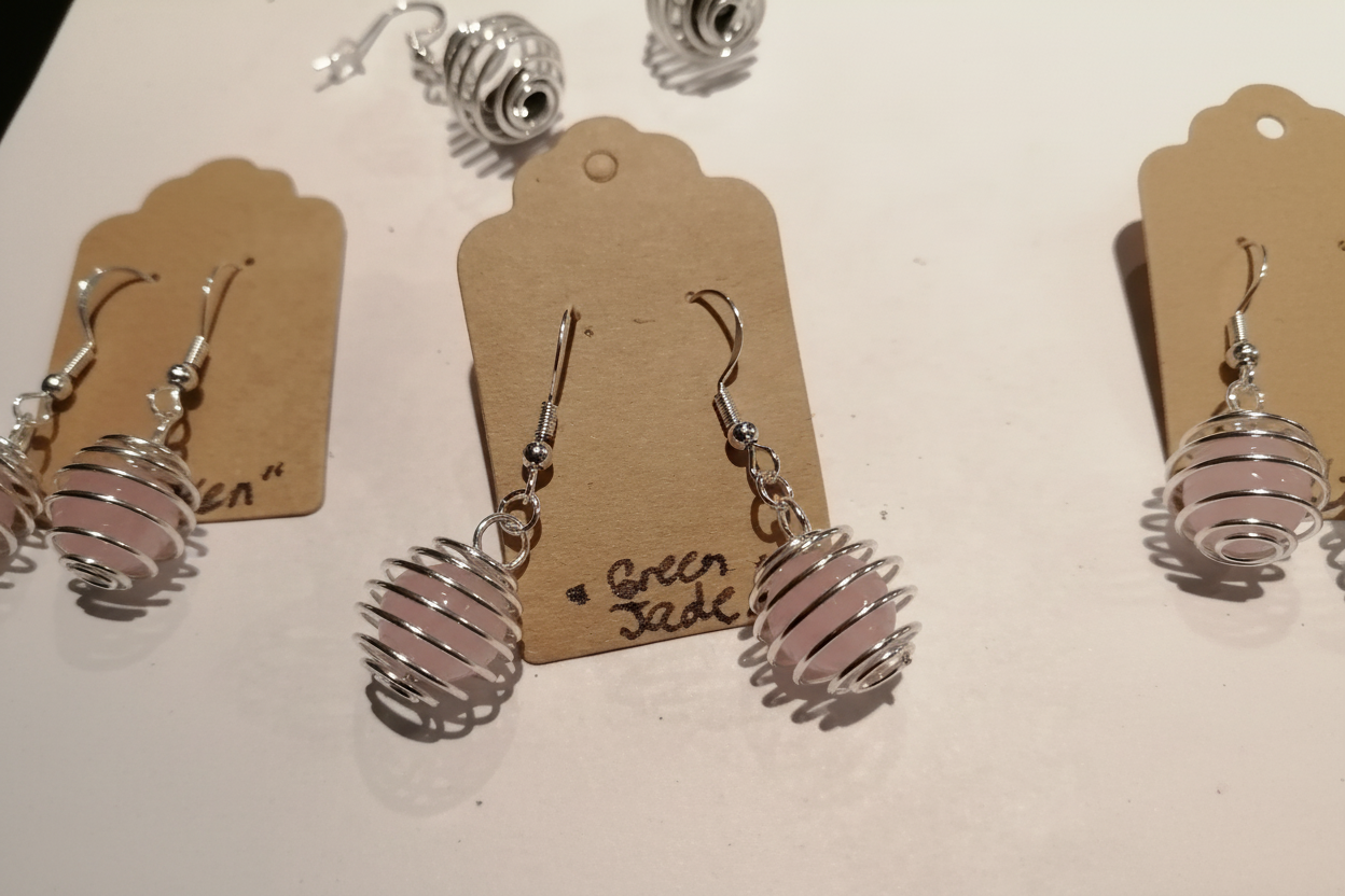 Energy stone earrings
