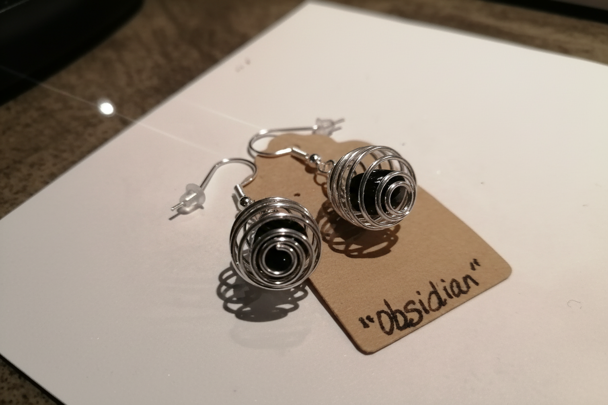 Energy stone earrings