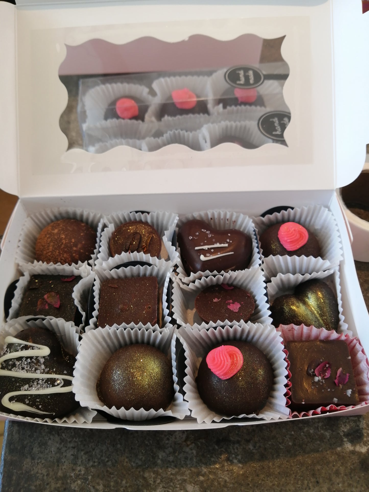 Deluxe Handmade Dark Chocolate box