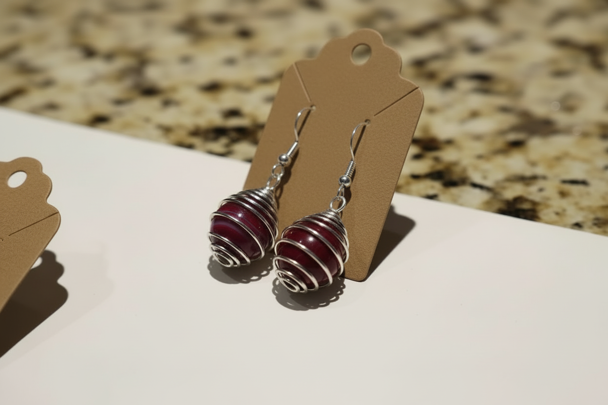 Energy stone earrings